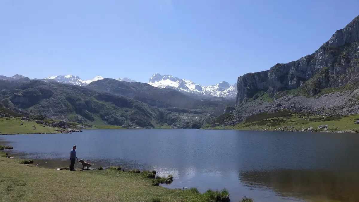 Lagos de Covadonga: lago de Enol, lago Ercina, el Bricial, bosque de Palomberu