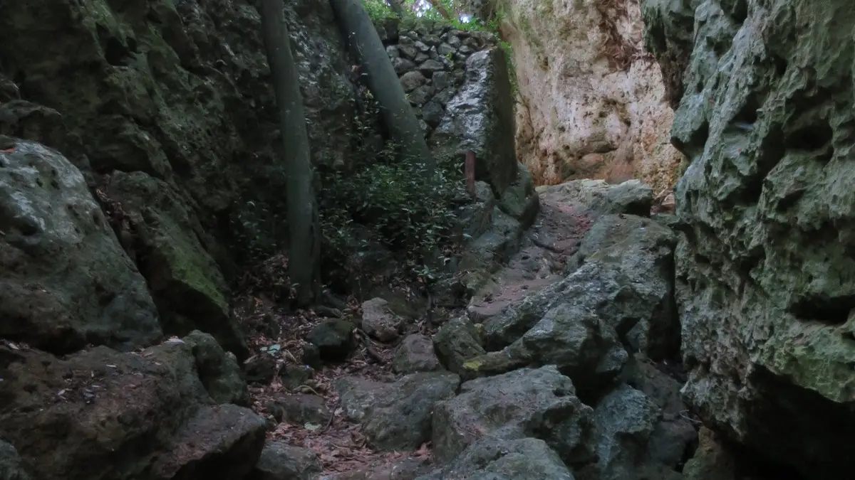 Barranc d'Algendar pel pas d'en Revull